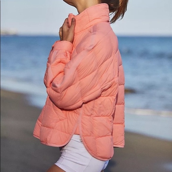 SOLD Free people pippa packable puffer jacket first place pink xs - Picture 2 of 4